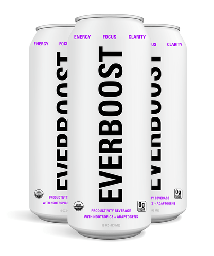 Productivity Boosting Drink With Nootropics + Adaptogens (12 Pack)