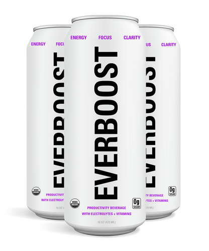 Productivity Boosting Drink With Electrolytes + Vitamins (12 Pack)