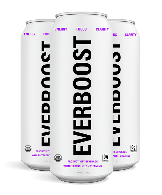 Productivity Boosting Drink With Electrolytes + Vitamins (12 Pack)